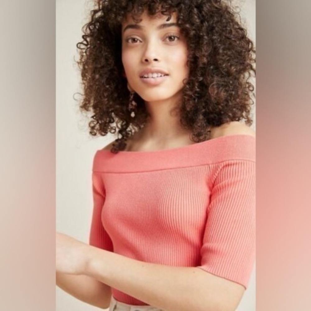 Anthropologie Minuet Off the shoulder Ribbed top